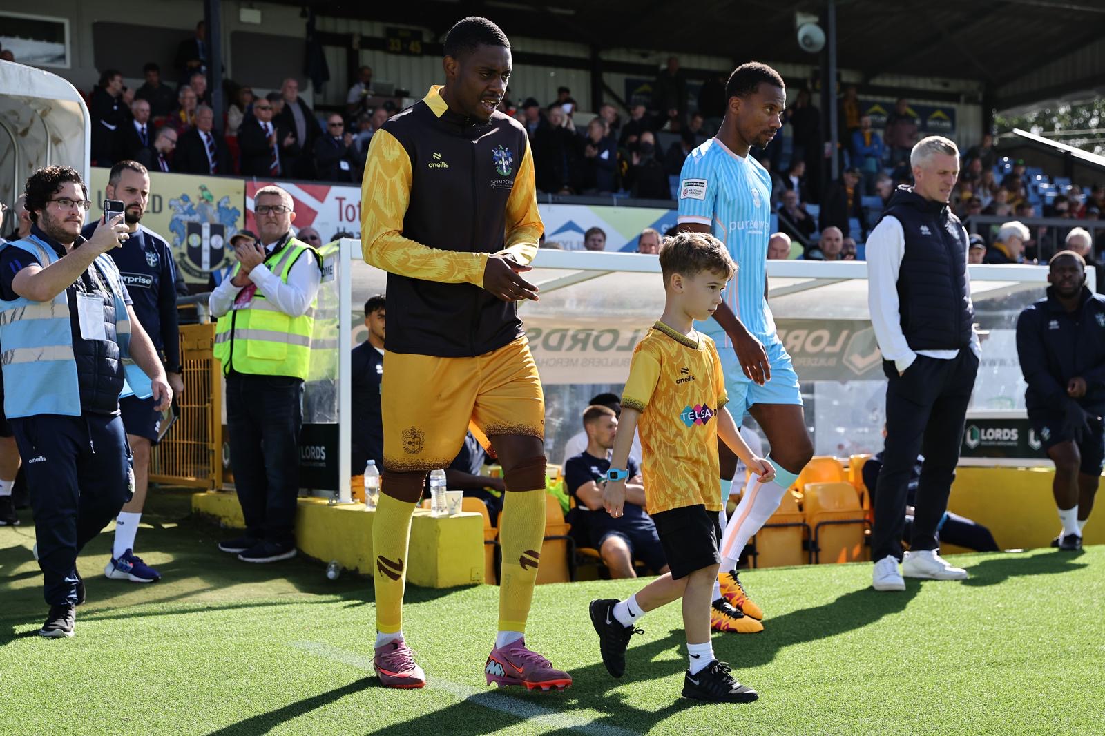 Aaron Bennis working at Sutton United